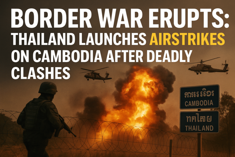 Thailand and Cambodia Clash at Disputed Border: Airstrikes, Deaths, and Diplomatic Fallout